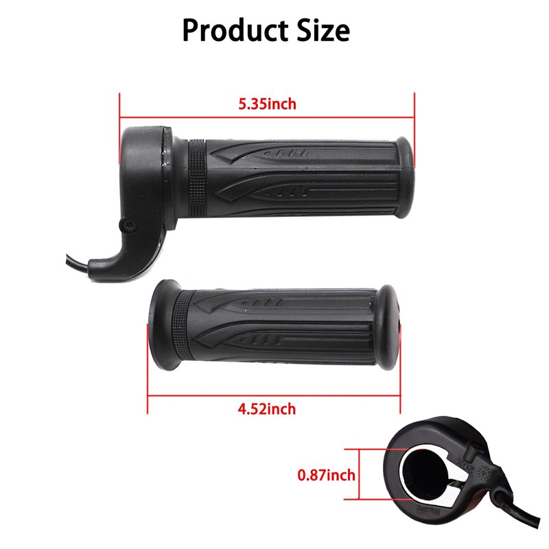 WUXING 20X Full Twist Throttle，Throttle for Electric Bike,Full Right Hand
