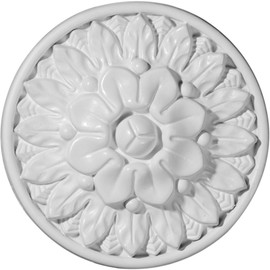 Ekena Millwork ROS02X02ME Medway Round Rosette, 5 1/2"OD x 1 1/8"P, Primed