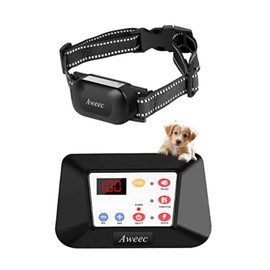 Aweec Wireless Dog Fence, 2025 Electric Fence for Dog & Training Collar with Remote, Wireless Dog Boundary Containment System, Adjustable & Rechargeable Collar for Medium,Large Dogs (for 1 Dog)