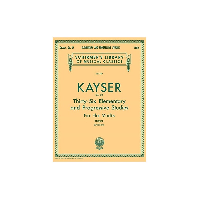 36 Elementary & Progressive Studies, Op. 20