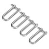 4pcs Stainless Steel U Type Shackle Lengthen U Sling Screws