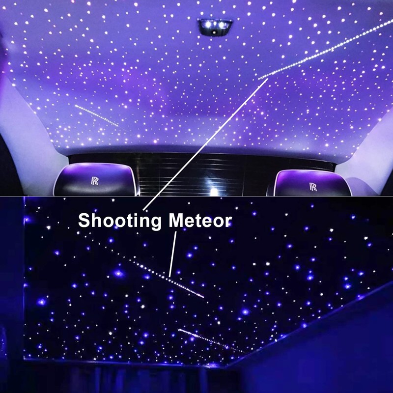 AMKI 96pcs*0.04in*9.8ft Pure White Meteor Shooting Stars Effect Fiber Optic