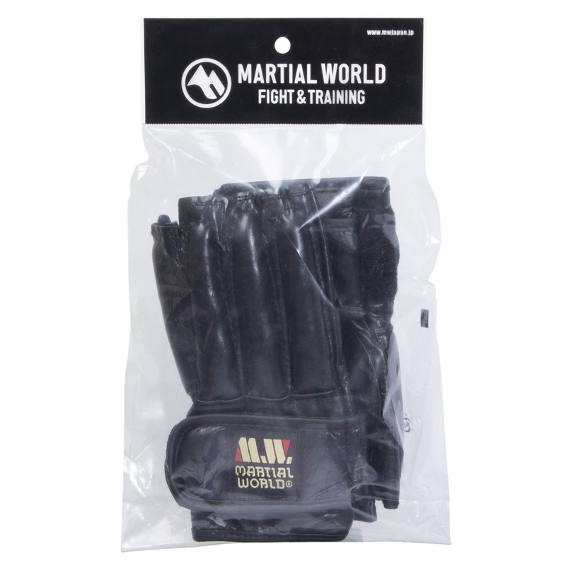 MARTIAL WORLD PG36-S-BK Knuckle Punching Gloves Boxing Black S