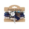 Branets Bohemian Beaded Bracelets Set Multilayer Stretch Tassel Bracelets Stackable