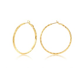 Sterling Silver Hoop Earrings Gold Silver Large Hoop Earrings For Women 14K Real Gold Plated Big Thin Hoop Earrings Hypoallergenic Circle Endless Hoop Earrings 20/30/40/50/60/90mm for women