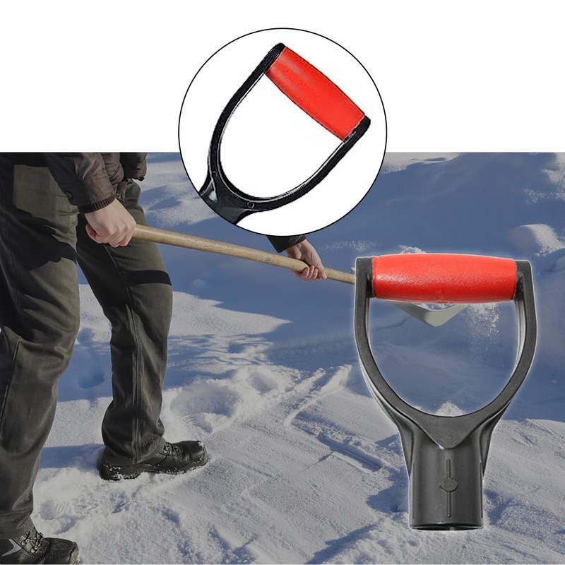 Heyiarbeit 2Pcs Shovel D Grip Handle, 1-1/4" Inner Diameter 32mm