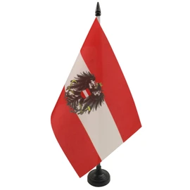 AZ FLAG - Table Flag Austria with Eagle - 21 x 14 cm - Austrian Table Flag 14 x 21 cm - Flags