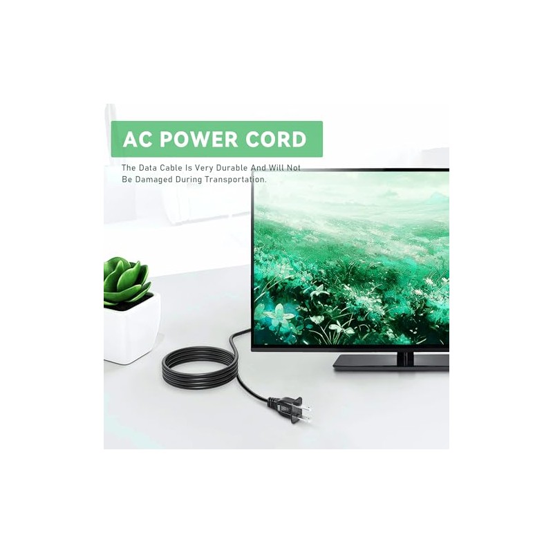 FITE ON 5ft AC in Power Cord Outlet Socket Cable