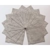 Servilletas de cóctel de lino natural, 1 docena de 6