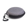 AKORD Hard Carrying Case Bag for Earphones, Grey