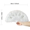 TRIXES Bride Handheld Feather Fan - Bride To Be Gift