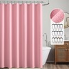 MIULEE Extra Long Waffle Weave Shower Curtain 84 Inch Long