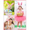 Giegxin 5 Pcs Adult Easter Bunny Costume White Rabbit Costume