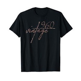 63th Birthday Gift Idea. Vintage 1960 Leopard Print T-Shirt