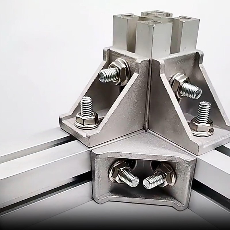 FOCMKEAS 8Pcs 4040 Series Inside Corner Bracket Gusset, 40mm x