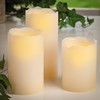 2 Sets of 3 LED Pillar Candles (6pc Total)