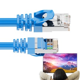 Ethernet Cords - 10ft High-Speed Heavy Duty Network Cords,10Gbps Internet Wire Cables Shielded LAN Cord for Computers, Modems, Routers