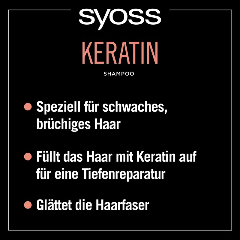 SYOSS Keratin Shampoo 440 ml