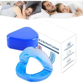 Anti Snoring Mouthpiece for Quiet Sleep, Universal Fit Mouth Guard for Effective Snore Relief – Comfortable & Adjustable Design for Better Sleep (Blue)