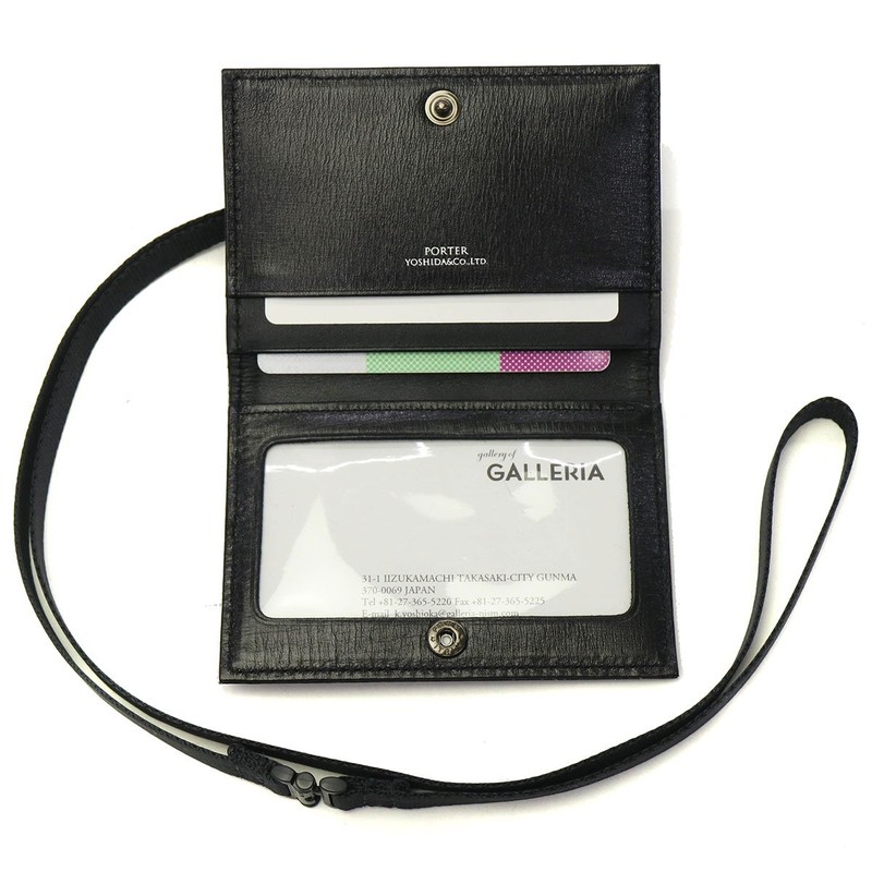 [Porter Yoshida Bag] Porter Plum ID Pass Holder (179-03878) Black