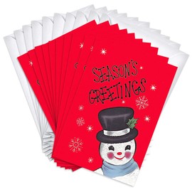 Wright Home & Gift Frosty Snowman Vintage Retro Holiday Greeting Cards | 36 Pack Bulk Set + 36 Envelopes (4x6)