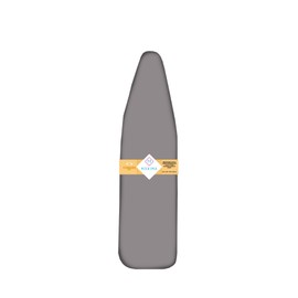 M Maxima, Ironing Board Cover and Pad, Fire-Resistant, Non-Fade Cotton with Teflon Coating, Standard 54x14, Silver