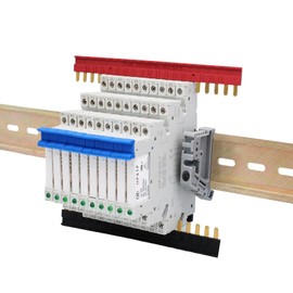 (10Pcs)12V Relay Din Rail;Silm;DC 12V;HF41F/12-ZS 5 Pin 1NO 1NC 6A SPDT with LED Indicator with Socket Base;Load Max 6A 250VAC;