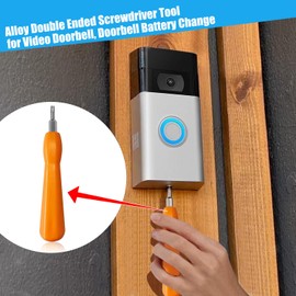 Sukudon Doorbell Screwdriver Replacement,Double-Ended Screwdriver T6 T15 Torx for Doorbell Replacement Bit Fit for All Doorbells Include Video Doorbell, Video Doorbell 2, Pro and Elite