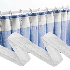 KOIROI Curtain Tape Ruffle Tape, 30 m x 2.5 cm Universal Curtain Tape, Polyester Curtain Tape, Curtain Tape for Sewing, Pleated Tape for Curtains, Curtain Ruffle Tape, Curtain Tape for Sewing