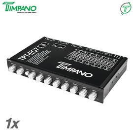 Timpano Car Audio Equalizer TPT-EQ7 with subwoofer control 7 Band Graphic EQ