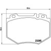 Brembo P 50 066 Bremsbelagsatz, Scheibenbremse - (4-teilig)