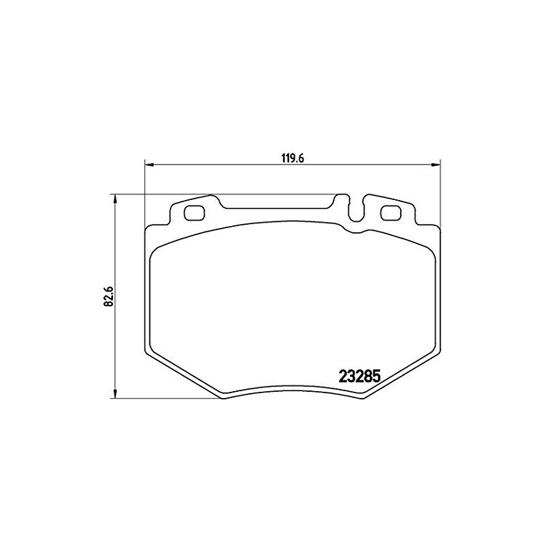 Brembo P 50 066 Bremsbelagsatz, Scheibenbremse - (4-teilig)