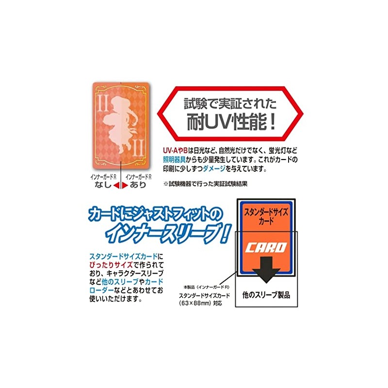 Yanoman Card Protector Inner Guard R (Compatible Card Size: 2.5