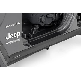 Rough Country Rocker Sill Plates for Jeep Wrangler JL Unlimited (2018-2024) - Trail Cladding Durable Side Protection, Scratch & Impact Resistant, Easy Install