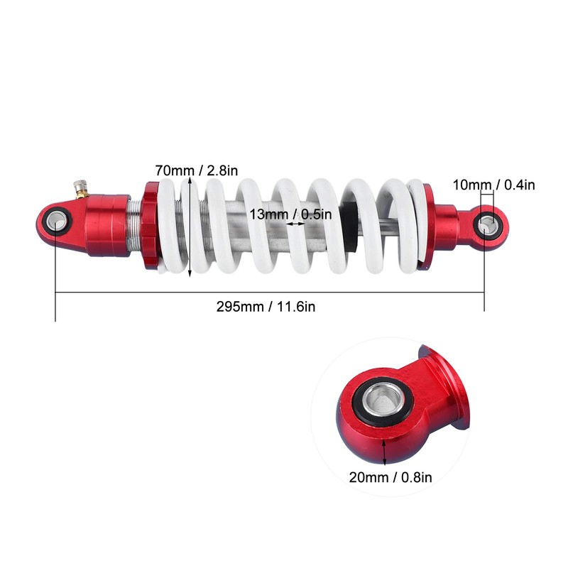 atv shocks,Motorcycle Shock Absorber,295mm Universal Rear Shock Struts Damper Suspension