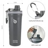 BOTTLE BOTTLE Stainless Steel Protein Shaker Bottle with Handle for