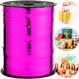 Metallic Curling Ribbon,3/16 inch x 500 Yard Curly Ribbon for Gifts Package Wrapping,Bows,Crafting (Purple)