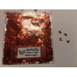 BabyEmma2007 NEW Laser BUTTERFLY (Laser Autumn Copper) Glitter 1tsp-4Nail Art Face Craft-US