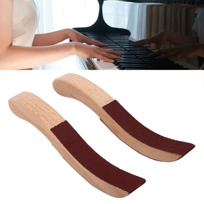 1 Pair Piano Hammerhead Sanding Plate S Shape Solid Wood
