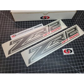 ZR2 Off Road Decals (2pk) 4x4 Truck Bed Fender Stickers 2022-2024 Silverado 1500 Select Colors: (Charcoal Metallic & Red)