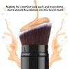 Falliny Retractable Foundation Makeup Brush, Travel Angled Kabuki Powder Brush