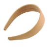 Beige Wide Chunky PU Leather, Faux Leather Hair Band/HeadBand/Alice Band