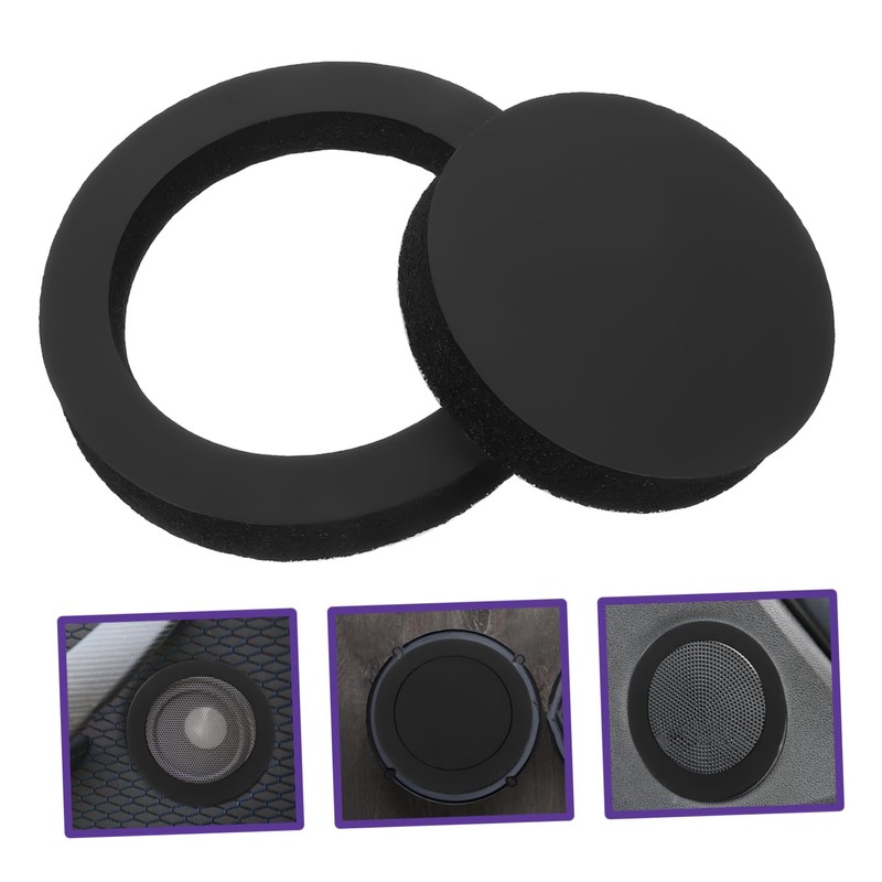 SHINEOFI Car Speaker Spacer Ring Audio Speaker Pad for Enhanced