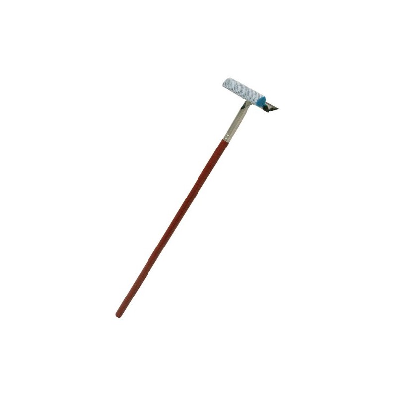 MALLORY Red 8" Hardwood Window Washer and Squeegee