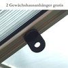 Kronly 50 Pieces Greenhouse Brackets Made Of Stainless Steel, Rustproof,