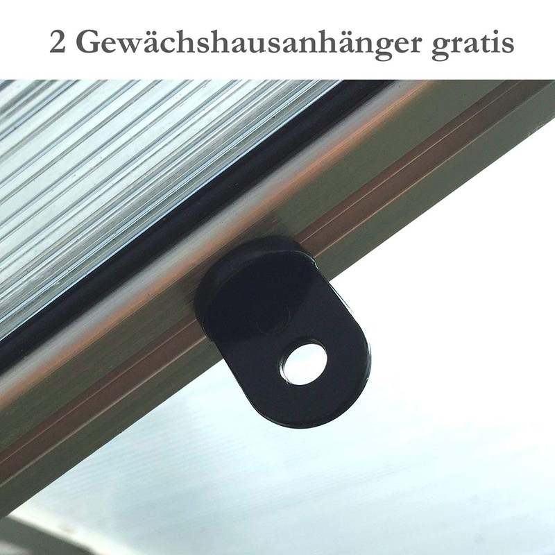 Kronly 50 Pieces Greenhouse Brackets Made Of Stainless Steel, Rustproof,