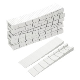 sourcing map 24 Pcs Composite Shims and Leveling Wedges, 3.94-in White Plastic Shims, Firm and Non-Slip for Leveling Table, Toilet, Hot Tub, and DIY Furniture