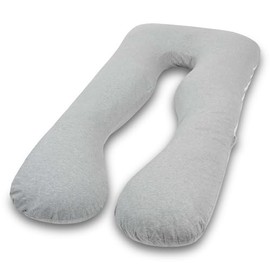 QUEEN ROSE Pregnancy Pillowcase, Maternity Body Pillow Replacement Cover, 150cm, Cooling Grey, Pillow Cover Only