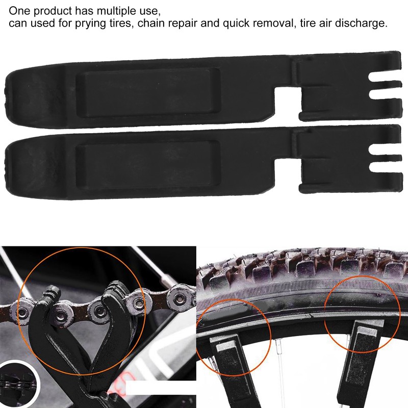 2pcs Bicycle Tyre Lever Bike Tire Pry Bar Chain Plier