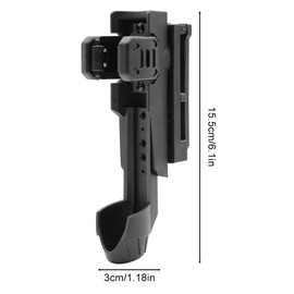 MiOYOOW Baton Holster 360 Degree Belt Torch Holder Telescopic Baton Holder for 0.98-1.14 Inch Baton